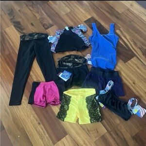 (8) Pc Motionwear Ballet Dance Wear Lot Leotard PA Petite adult XS NEW With Tags